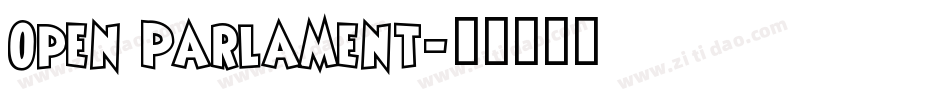 Open Parlament字体转换